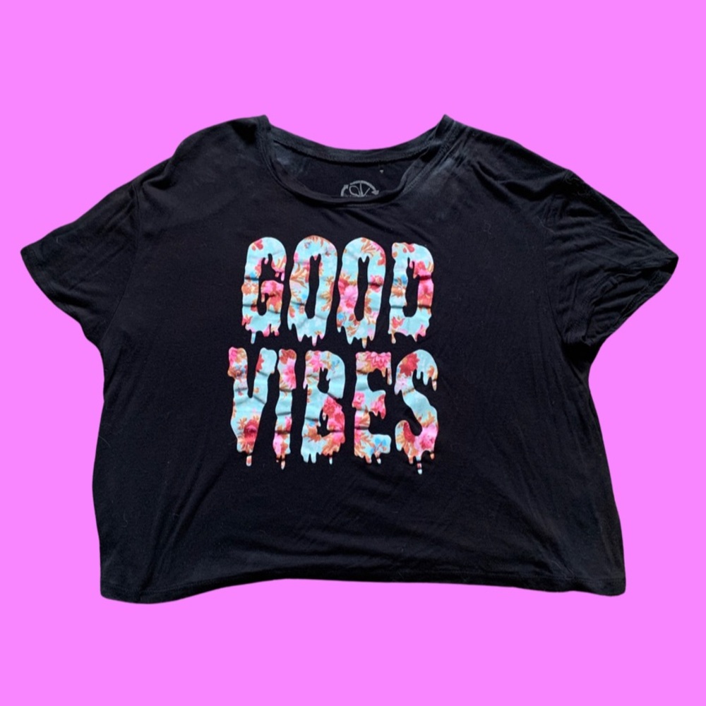 Good vibes crop top